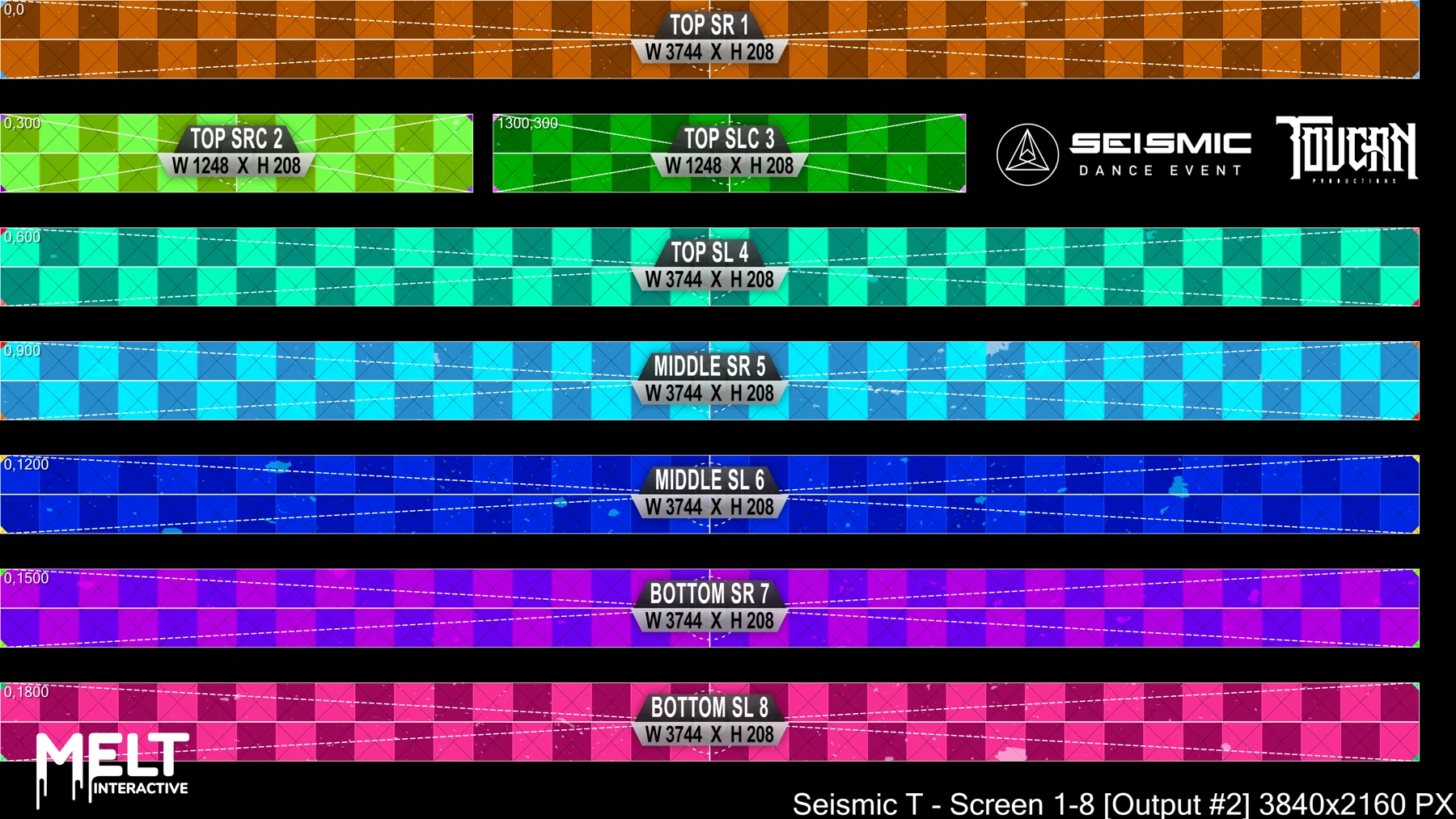 Seismic Dance Event Pixel Mapping project by MELT EVERYTHING