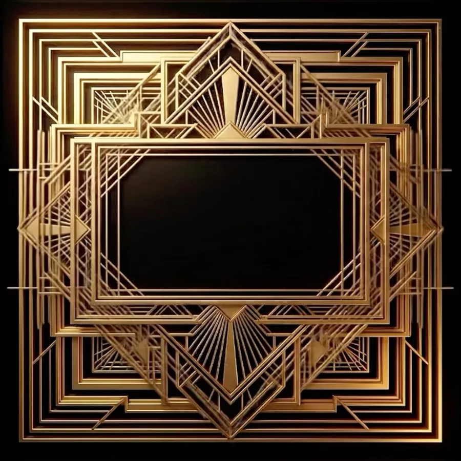 Circular Gatsby projection mapping frame from the event recap