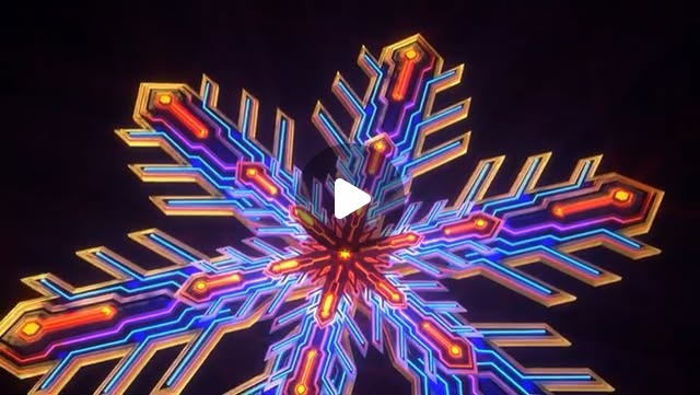 Snowflake animation created for Snowmass Music Festival