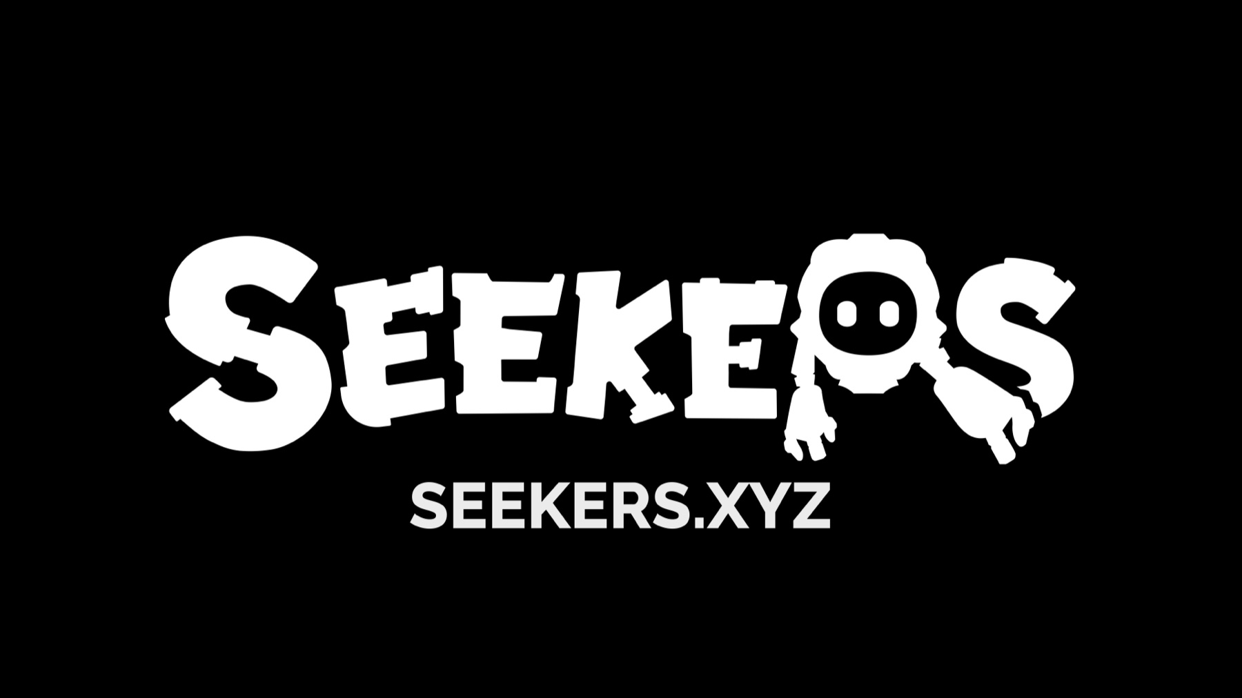Seekers trailer title frame with seekers.xyz